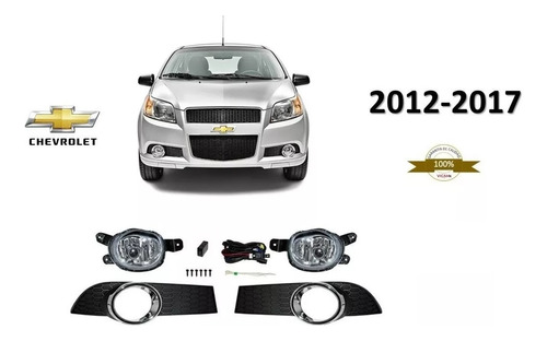 Kit Juego Faros Niebla Chevrolet Aveo 2012 - 2017