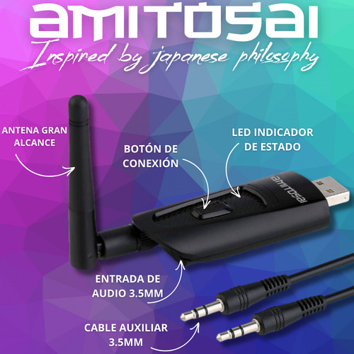 Transmisor Audio Bluetooth Dos Auriculares Mts-bttwinspro