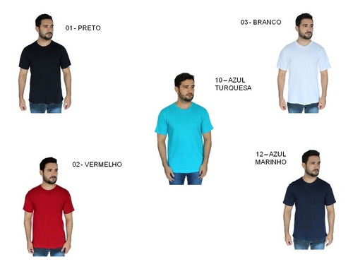 Imagem 5 de 6 de Kit 3 Camiseta Plus Size Gola Careca G2g3g4 G5 G6 G7 Zambelê