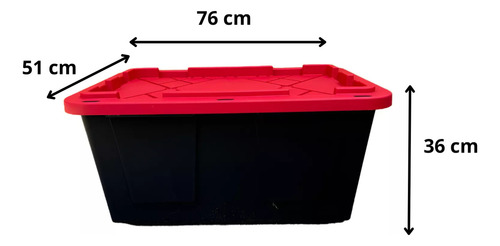 Caja De Calidad Profesional Negra 102 Lts Pack 1