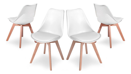 Set De 4 Sillas Nannestad Blanco Këssa Cdmx