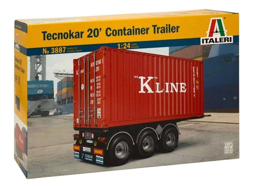 Container Trailer 20'  By Italeri # 3887 1/24