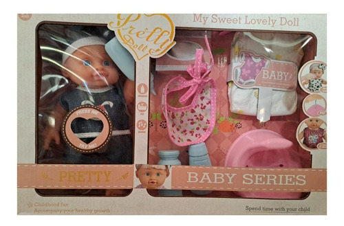 Muñeca De Juguete Con Accesorios Para Baño