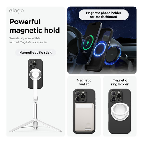 A Capa De Silicone Magnética Elago Para iPhone 16 Pro 6.3