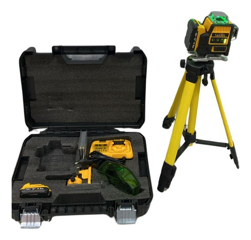 Nivel Laser 16 Líneas Autonivelante Con Trípode 360 4d