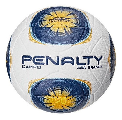 Bola Campo Penalty Asa Branca S11 R2 Cor Branco/Azul/Amarelo