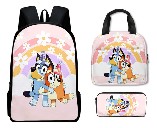 Mochila Bluey, Bolsa For El Almuerzo, Bolsa For Lápices