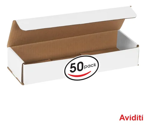 Cajas De Cartón Corrugadas De Aviditi White, 12 X 4 X 2 De A