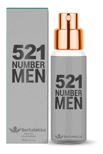 Perfume Bortoletto 521 Number Men Original - Parfum 15ml 