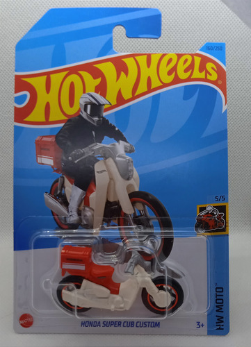 Hot Wheels Moto Honda Super Cub Custom No. 160/250 Rojo 2021