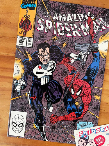 Comic - Amazing Spider-man #330 Erik Larsen Punisher