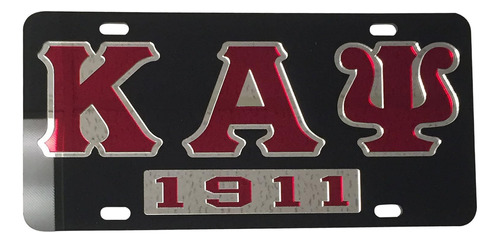 Kappa Alpha - Placa De Matrícula Para Automóvil, Parte Trase