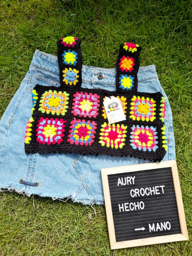 Crop Top Granny Square Crochet