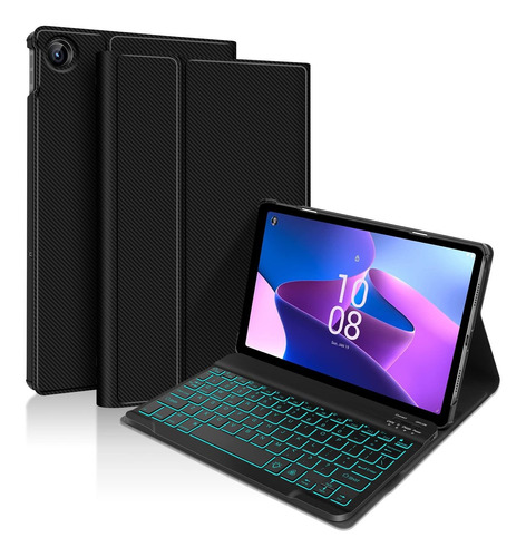 Lenovo Tab M10 Plus Estuche Para Teclado Retroiluminado