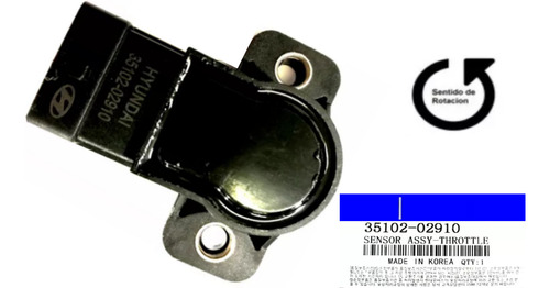 Sensor Valvula Tps Picanto 1.1 2004-2011 Giro A La Izquierda