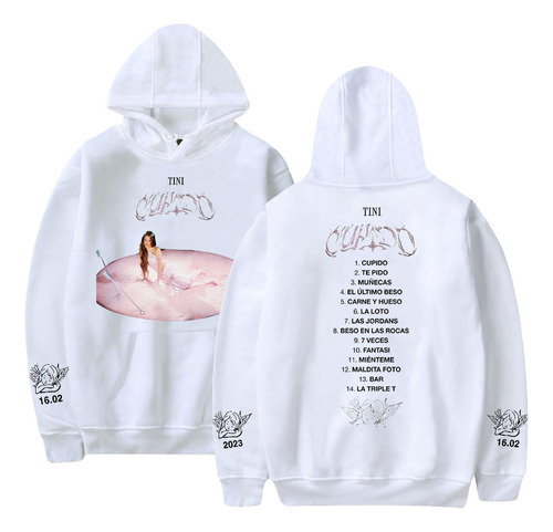 Sudadera Con Capucha Tini Stoessel Cupido Album Tini Tour 20