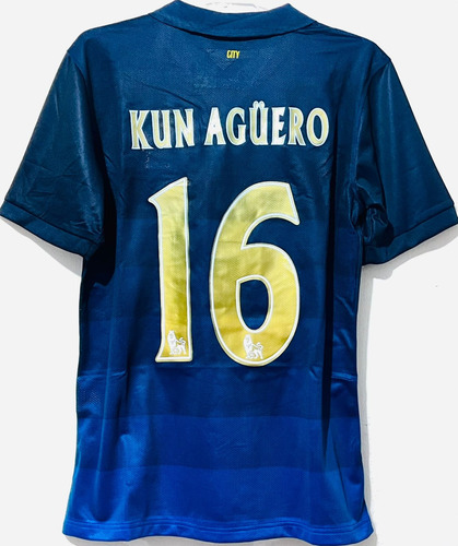 Jersey Manchester City 2015 Tercero Azul Sergio Kun Agüero