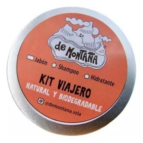 Kit Viajero Jabon Biodegradable De Montaña
