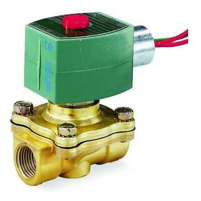 Asco Ef8210g002 120v Ac Brass Solenoid Valve, Normally C Aad