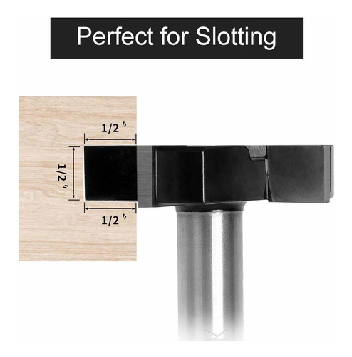 Imagen 3 de 9 de Broca De Fresado Nitomak Para Cnc/router, Mango De 1/2''