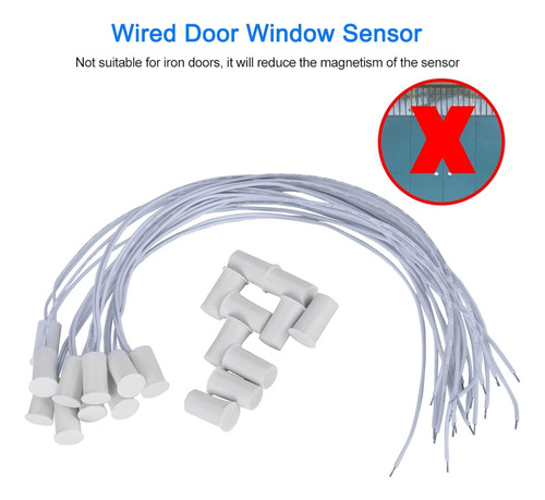 Sensor De Ventana De Puerta Con Cable, Interruptor De Puerta