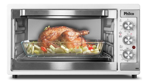 Forno elétrico de bancada PFE48IB 46L branco 1500W Philco 127V