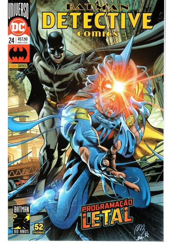  Detective Comics N° 24 - Em Português - Editora Panini - Formato 17 X 26 - Capa Mole - 2019 - Bonellihq Cx478 J23