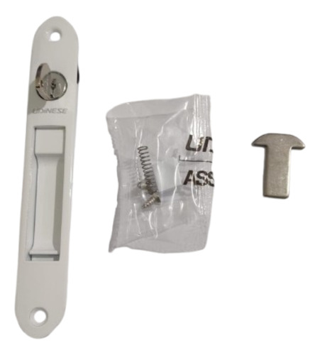 Fecho Concha 7411/a/c Slide Lingueta Suprema Com Chave Branc