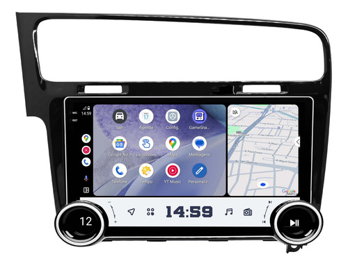 Multimidia Golf Mk7 13/19 Android Auto 64gb Carplay 10p Knob
