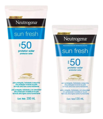 Kit Neutrogena Sun Fresh Protetor Solar Fps 50 200 + 120ml