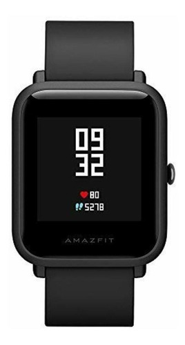 Smartwatch Amazfit Basic Bip 1.28" caja de  policarbonato  onyx black, malla  onyx black A1608