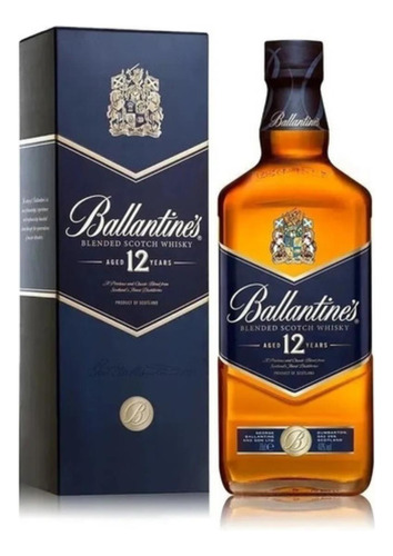 Whisky Ballantines 12 Años 750 Con Estuche