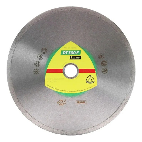 Disco De Corte Diamantado Continuo 9  Klingspor Dt300f