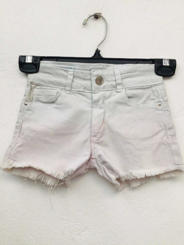 Short Niña Talla 4 Mezclilla Elástica Comido Ropa Primavera