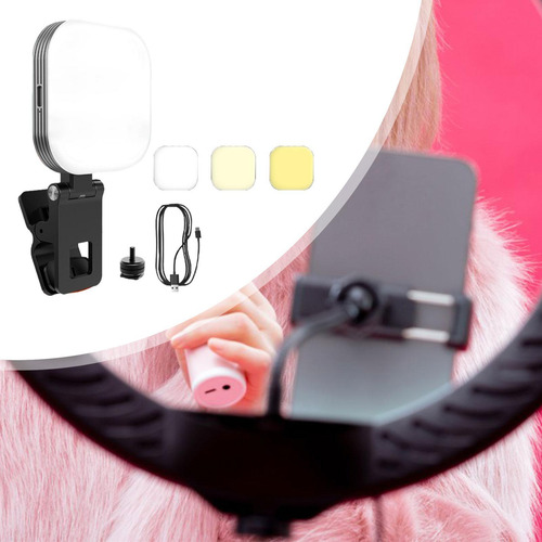 Luz Led Portátil Para Teléfono, Luz De Relleno Para
