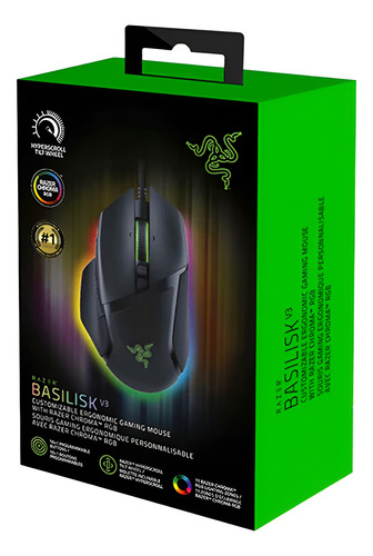 Mouse Gamer Razer Basilisk V3 Rgb 10 Botones 26k Dpi Usb