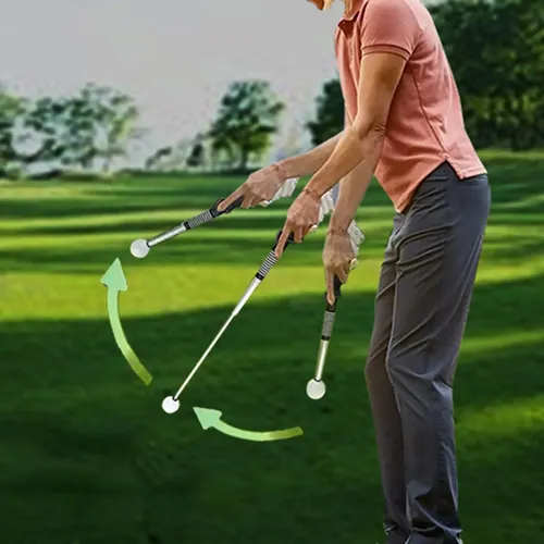 Telescopic Golf Swing Trainer Alignment Stick For Black | MercadoLivre