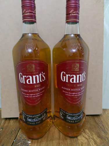 Whisky Grants Triple Wood Litro 100% Original 