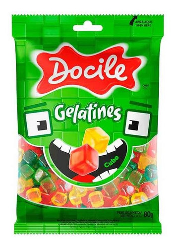 Gelatines Cubo Sortido 80g