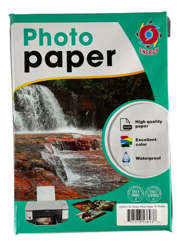 Papel Fotográfico 200 Gramos Glossy A4 50 Hojas