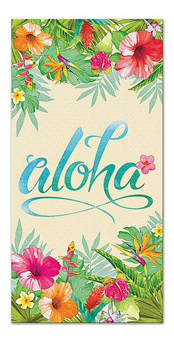 Welcome To The Islands Toalla De Playa Aloha Floral Hawaiian