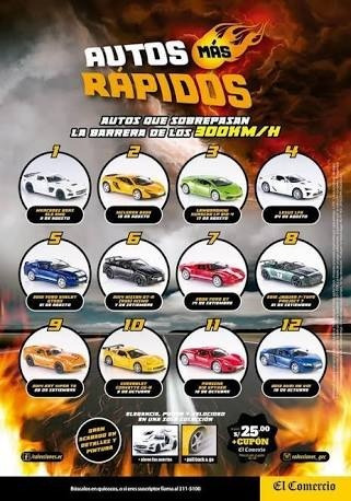 Colección Completa  Autos Mas Rápidos Del Comercio 