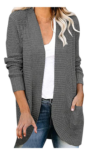 Chaqueta Estilo D Para Mujer, Casual, Lisa, Manga Larga, Bol