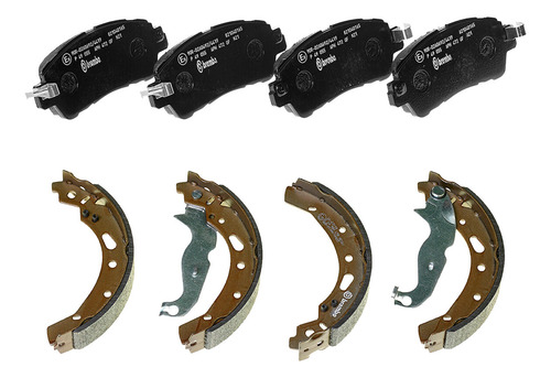Set Balatas Bajos Metales Y Zapatas Brembo 2 16 - 19