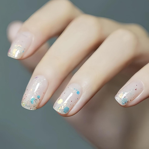 Esmalte De Uñas De Confeti, Bonito Esmalte De Uñas A Base De
