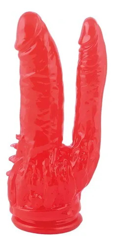 Consolador Pene Dildo Doble Penetracion Vagina Ano 18x3.5cm