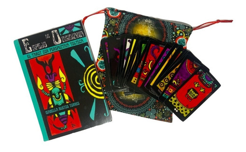 Libro Y Cartas Tarot Tolteca Mexicano Espejo De Obsidiana