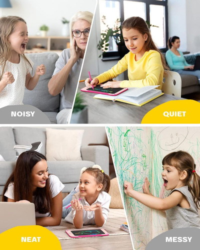 Tableta De Escritura Lcd Bravokids Girl Toys, 8.5 Pulgadas,