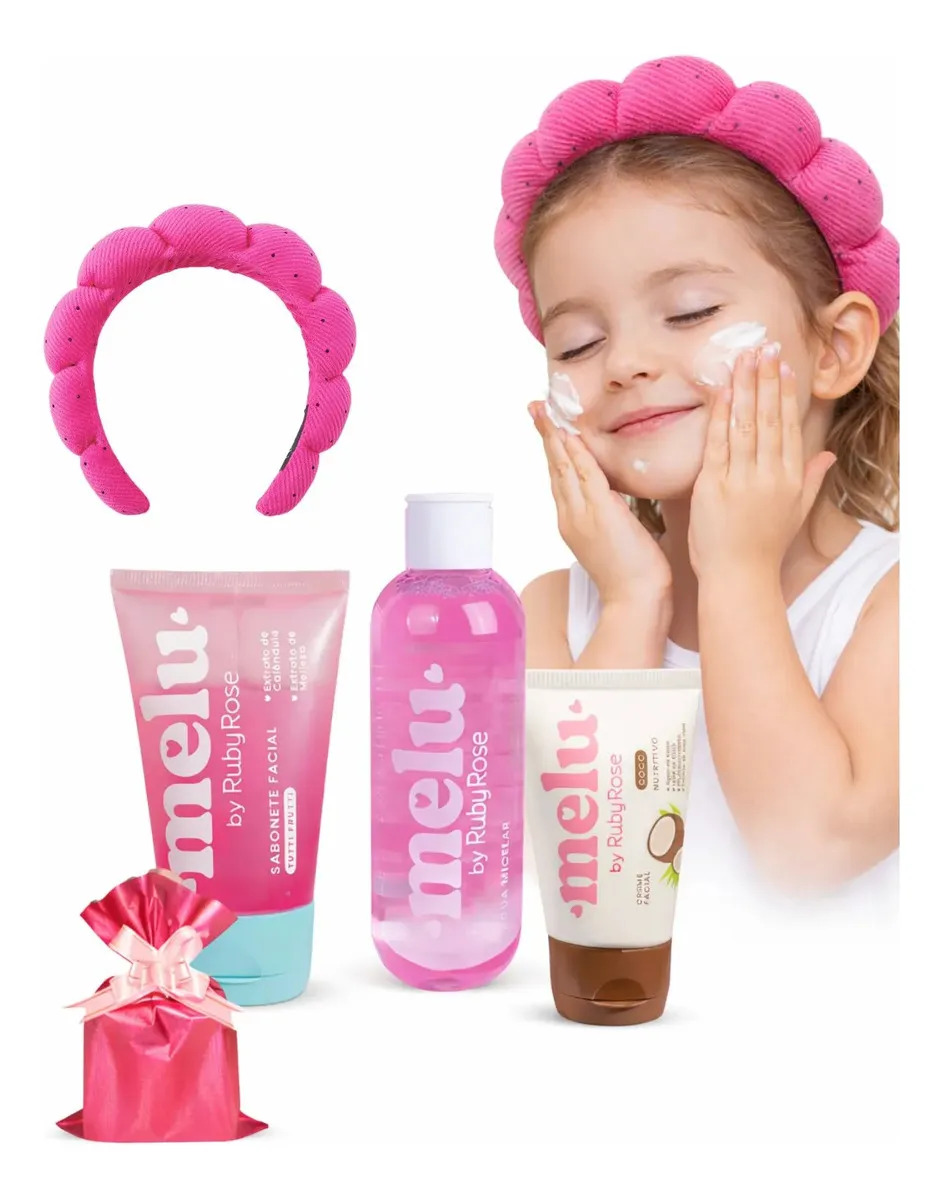 Kit Skincare Infantil Completo Adolescentes Teen Melu