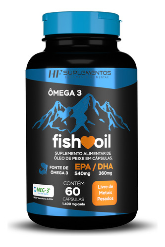 Omega 3 Fish Oil Meg 3 60 Cps Hf Suplementos